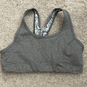 Roadrunner 34A sports bra womens gray running no wire